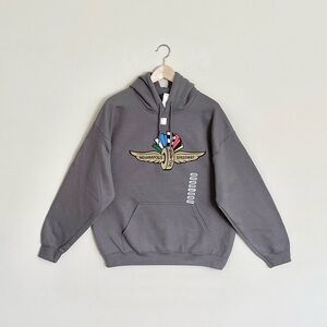 NEW IMS Indianapolis Motor Speedway Indy 500 Official Gray Hoodie Adult Large